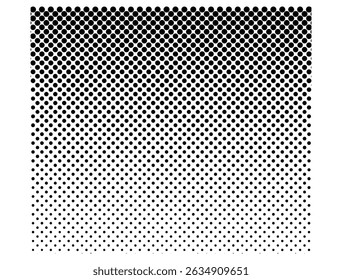 The artwork features a gradient of evenly spaced circles transitioning from black to white.