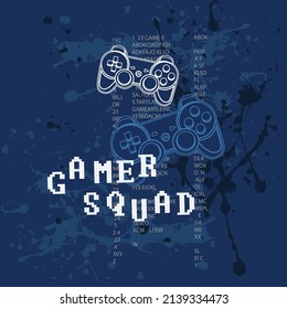 ARTWORK GAMER SQUAD APPAREL BOY SPLASH