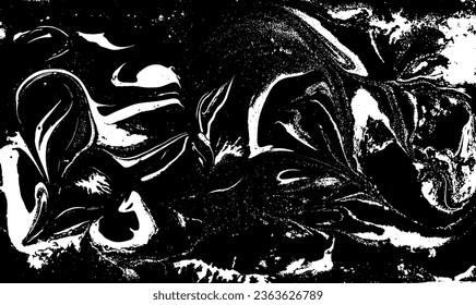 Kunstwerk Grunge Schwarz-Weiß Textur