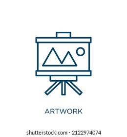 icono de ilustración. Icono de contorno lineal delgado de la ilustración aislado en fondo blanco. Signo de arte vectorial de línea, símbolo para web y móvil