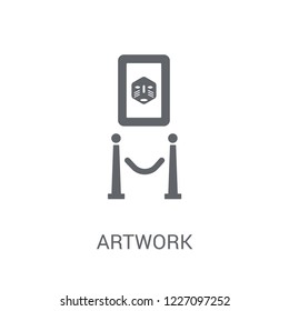 Artwork icon. Trendy Artwork logo concept on white background from Museum collection. Suitable for use on web apps, mobile apps and print media.