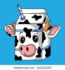 artwork illustration and t shirt design cute animal character design milk