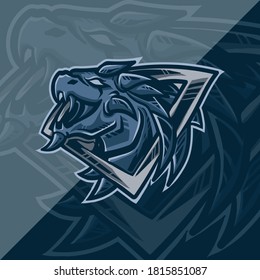 artwork illustration and t-shirt design dragon e-sport logo premium vector