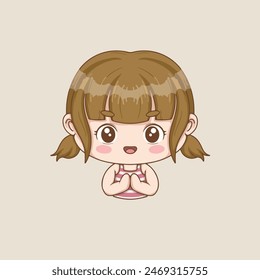 artwork illustrator and T shirt design cute girl character