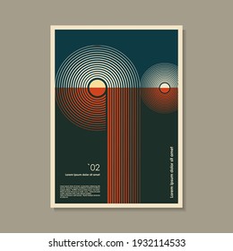 Artwork inspired postmodern of vector abstract dynamic symbols with bold geometric shapes, useful for web background, poster art design, magazine front page, hi-tech print, cover artwork