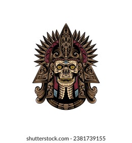 ÉTNICA AZTEC ELEGANTE DE ARTWORK RETRO