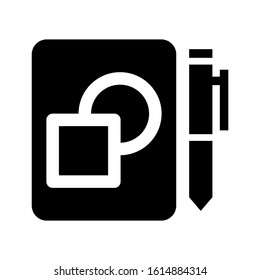 artwork rulers icon isolated sign symbol vector illustration - high quality black style vector icons

