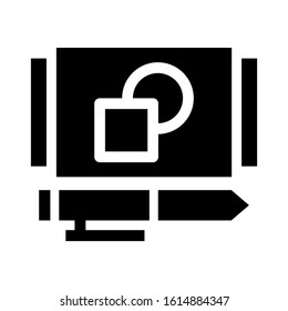 artwork rulers icon isolated sign symbol vector illustration - high quality black style vector icons
