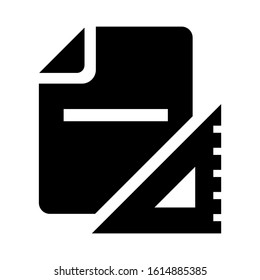 artwork rulers icon isolated sign symbol vector illustration - high quality black style vector icons
