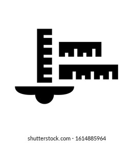 artwork rulers icon isolated sign symbol vector illustration - high quality black style vector icons
