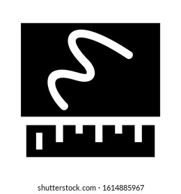 artwork rulers icon isolated sign symbol vector illustration - high quality black style vector icons
