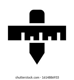 artwork rulers icon isolated sign symbol vector illustration - high quality black style vector icons
