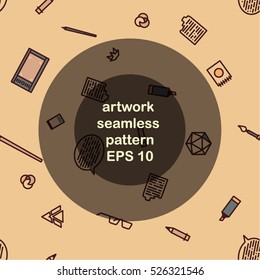 artwork seamless pattern