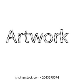 ArtWork Text Design on white background