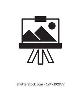 Artwork Vector Solid Illustration Style Icon. EPS 10 File