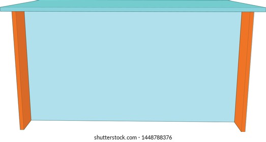 artwork of a work table office home use angle 7