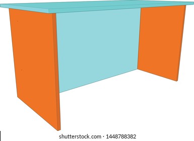 artwork of a work table office home use angle 14