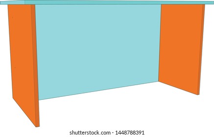 artwork of a work table office home use angle 16
