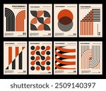 Artworks, posters inspired postmodern of vector abstract dynamic symbols with bold geometric shapes, useful for web background, poster art design, magazine front page, hi-tech print, cover artwork.