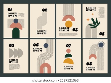 Artworks, posters inspired postmodern of vector abstract dynamic symbols with bold geometric shapes, useful for web background, poster art design, magazine front page, hi-tech print, cover artwork