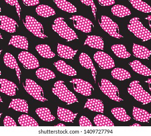 Arty Dotted Seamless Pattern Background