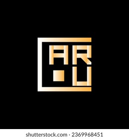 ARU letter logo vector design, ARU simple and modern logo. ARU luxurious alphabet design   svg
