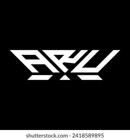 ARU letter logo vector design, ARU simple and modern logo. ARU luxurious alphabet design   svg