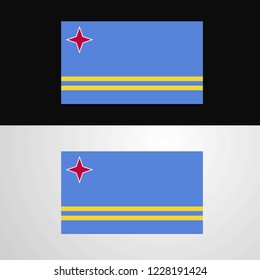 Aruba Flag banner design
