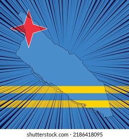 Aruba Independence Day Map