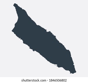 Aruba Map, Country Flat Map 