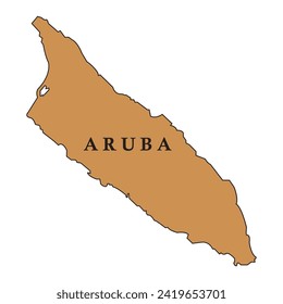 Aruba map icon vector illustration design