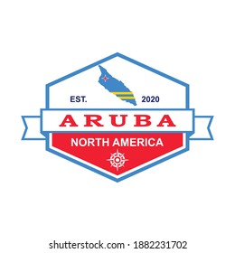 Aruba Map Vector , Country Logo