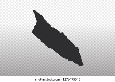 Aruba Map - World Map International vector template isolated on transparent background - Vector illustration eps 10