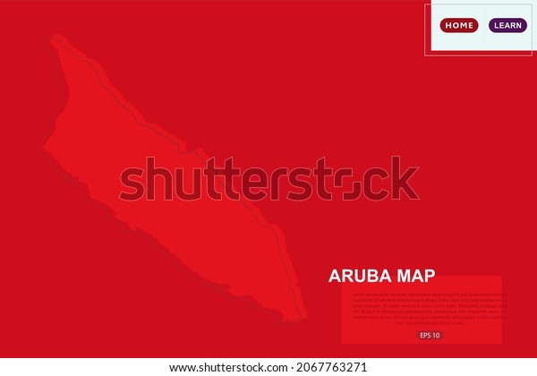 Aruba Map World Map International Vector Stock Vector Royalty Free   Aruba Map World International Vector 600w 2067763271 