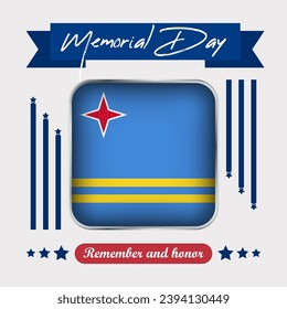 Ilustración vectorial del Día Conmemorativo de Aruba