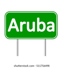 Aruba Road Sign Isolated On White Stock Vector (Royalty Free) 511756498