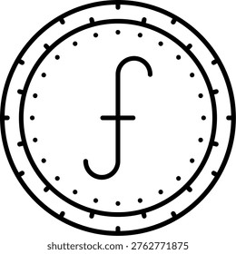 Aruban Florin Illustration vector Icon Design