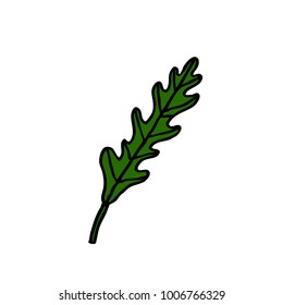 arugula (rucola) doodle icon