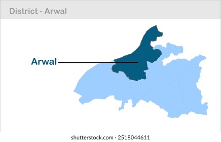 Arwal sub-district map, Arwal District, Bihar State, Republic of India, Government of Bihar, Indian territory, Eastern India, politics, village, tourism
