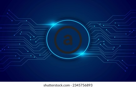 Arweave (AR) icon logo with crypto currency themed circle background design.Arweave currency vector illustration blockchain technology concept  svg