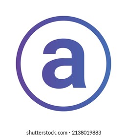 Icono de moneda de monedas de Cryptocurrency de Arweave. Símbolo de la moneda de curso normal. Icono de vector criptodivisa. Ilustración de vector plano - Vector