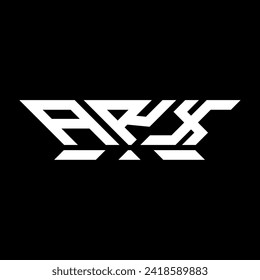 Diseño vectorial del logotipo de la letra ARX, logotipo ARX simple y moderno. Diseño de alfabetos lujosos ARX  
