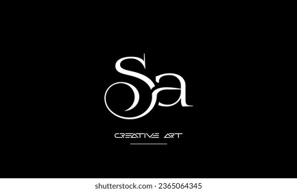 AS, SA, A, S letras abstractas monograma