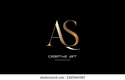 AS, SA, A, S abstract letters logo monogram