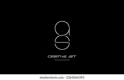 AS, SA, A, S abstract letters logo monogram