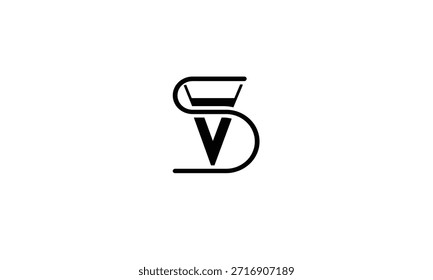 AS, SA MONOGRAMA DEL LOGOTIPO DE LA LETRA ABSTRACTAS
