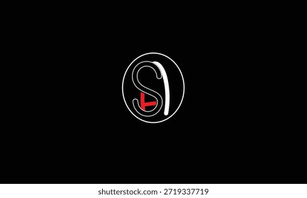 AS, SA MONOGRAMA DEL LOGOTIPO DE LA LETRA ABSTRACTAS