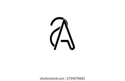 AS, SA ABSTRACT LETTER LOGO MONOGRAM