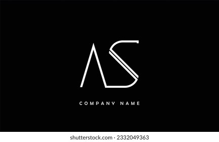 Monogramm für abstrakte SA-Zeichen-Logos