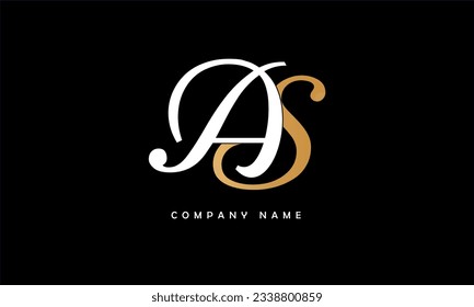 Monogramm für abstrakte SA-Zeichen-Logos
